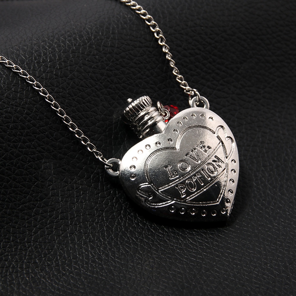 Love Potion Heart Bottle Pendant Necklace