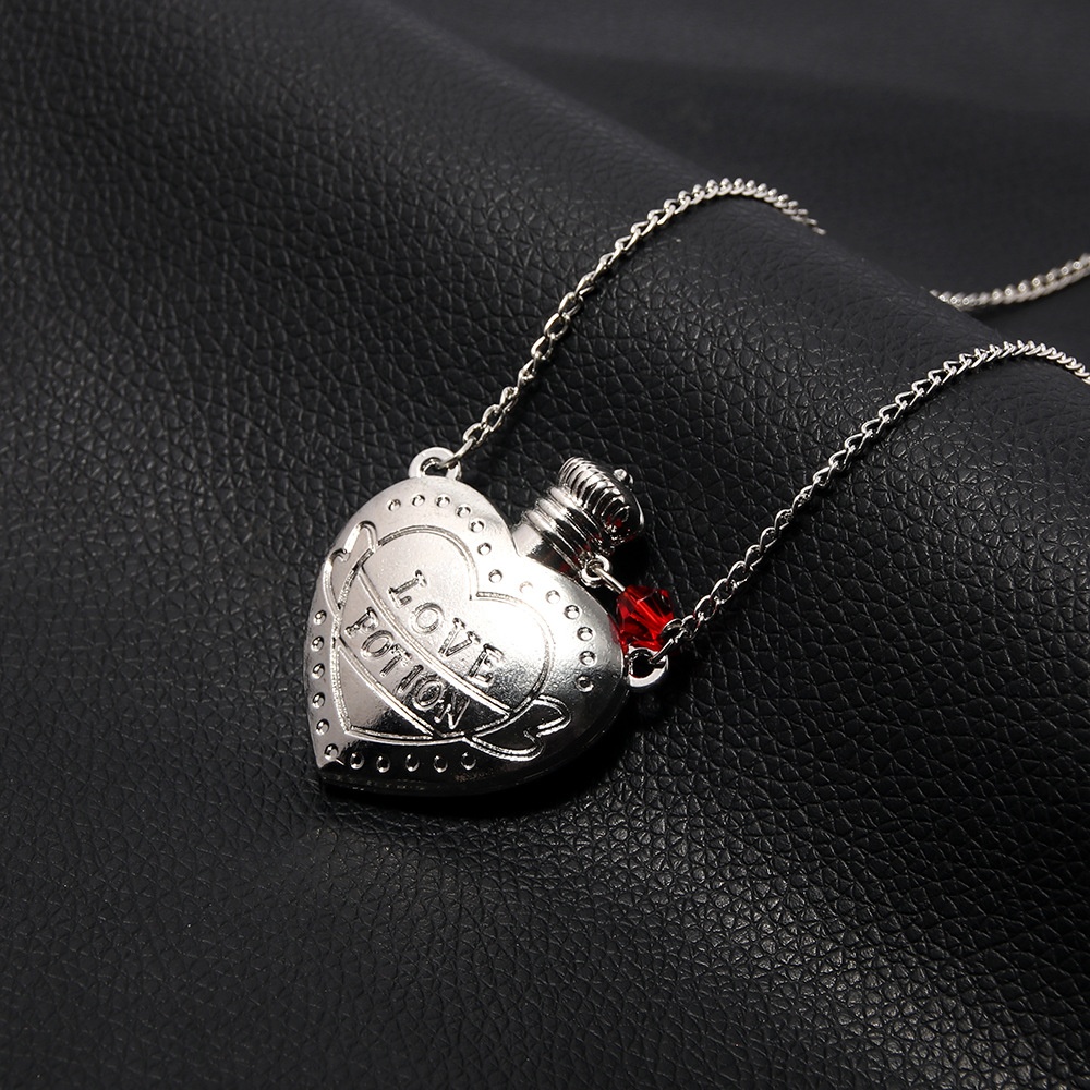 Love Potion Heart Bottle Pendant Necklace