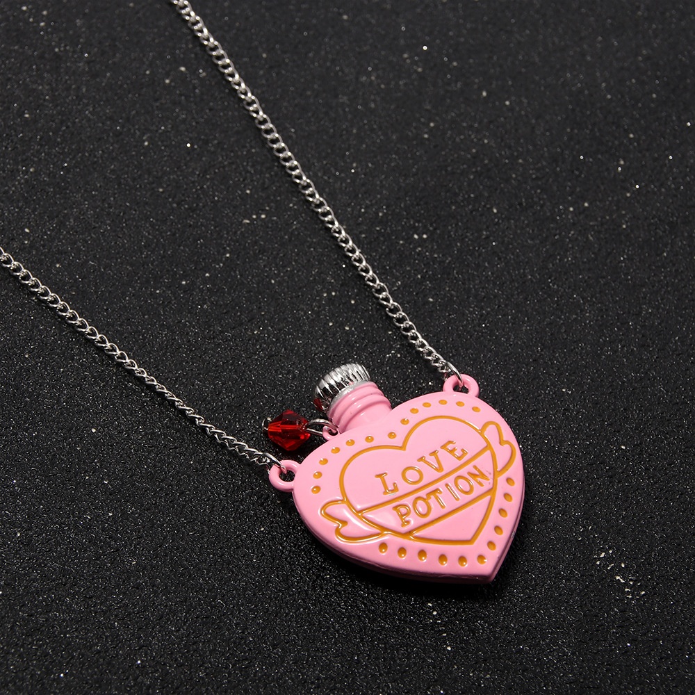 Love Potion Heart Bottle Pendant Necklace