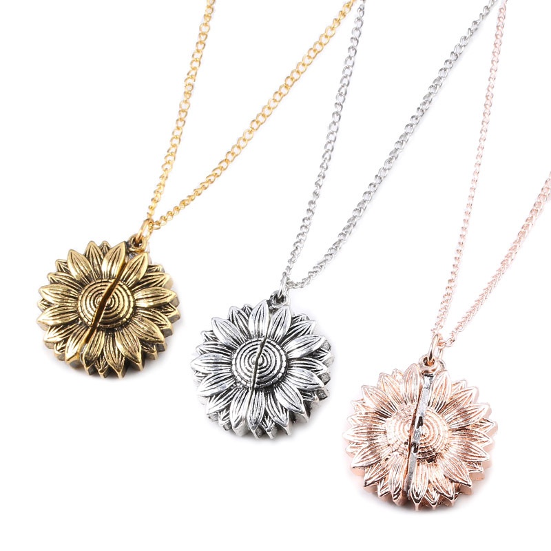 Sunflower Pendant Necklace