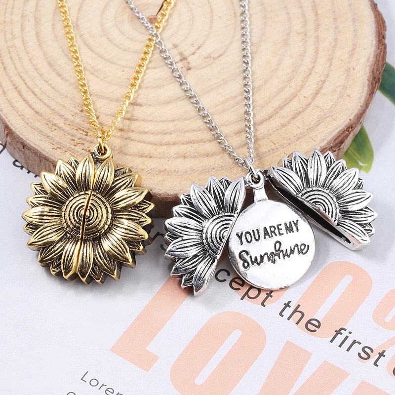 Sunflower Pendant Necklace