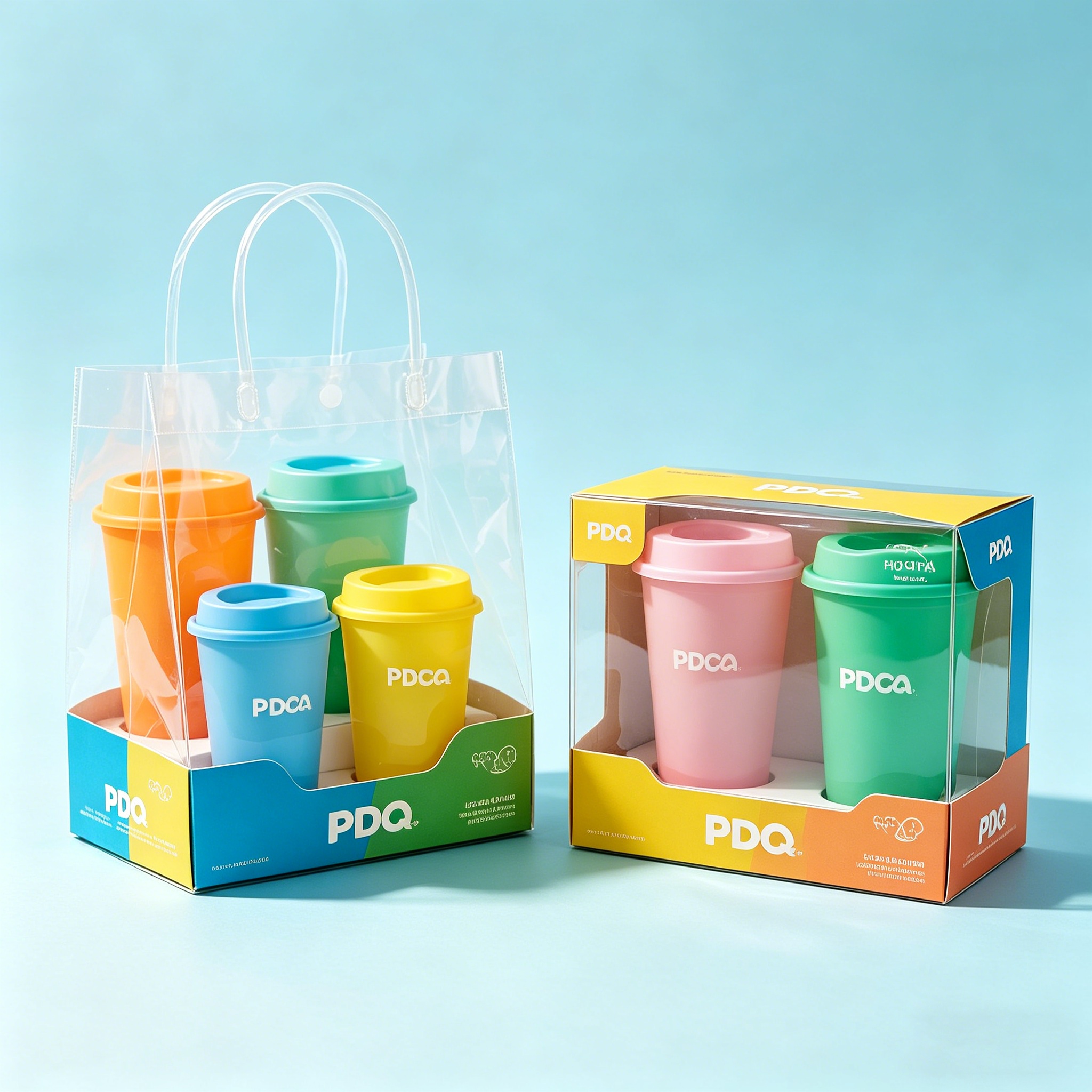 Custom 16oz Reusable Plastic Tumbler with Leakproof Lid & Straw