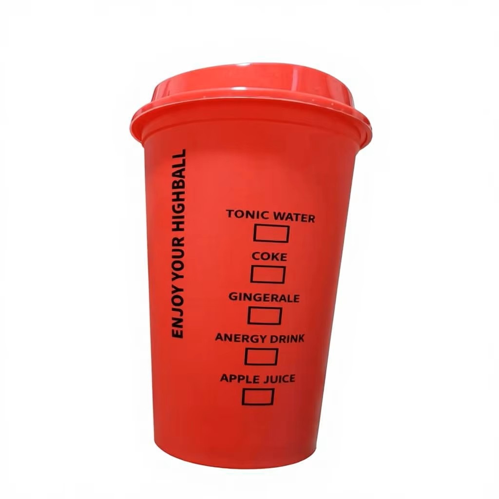 Custom 16oz Reusable Plastic Tumbler with Leakproof Lid & Straw