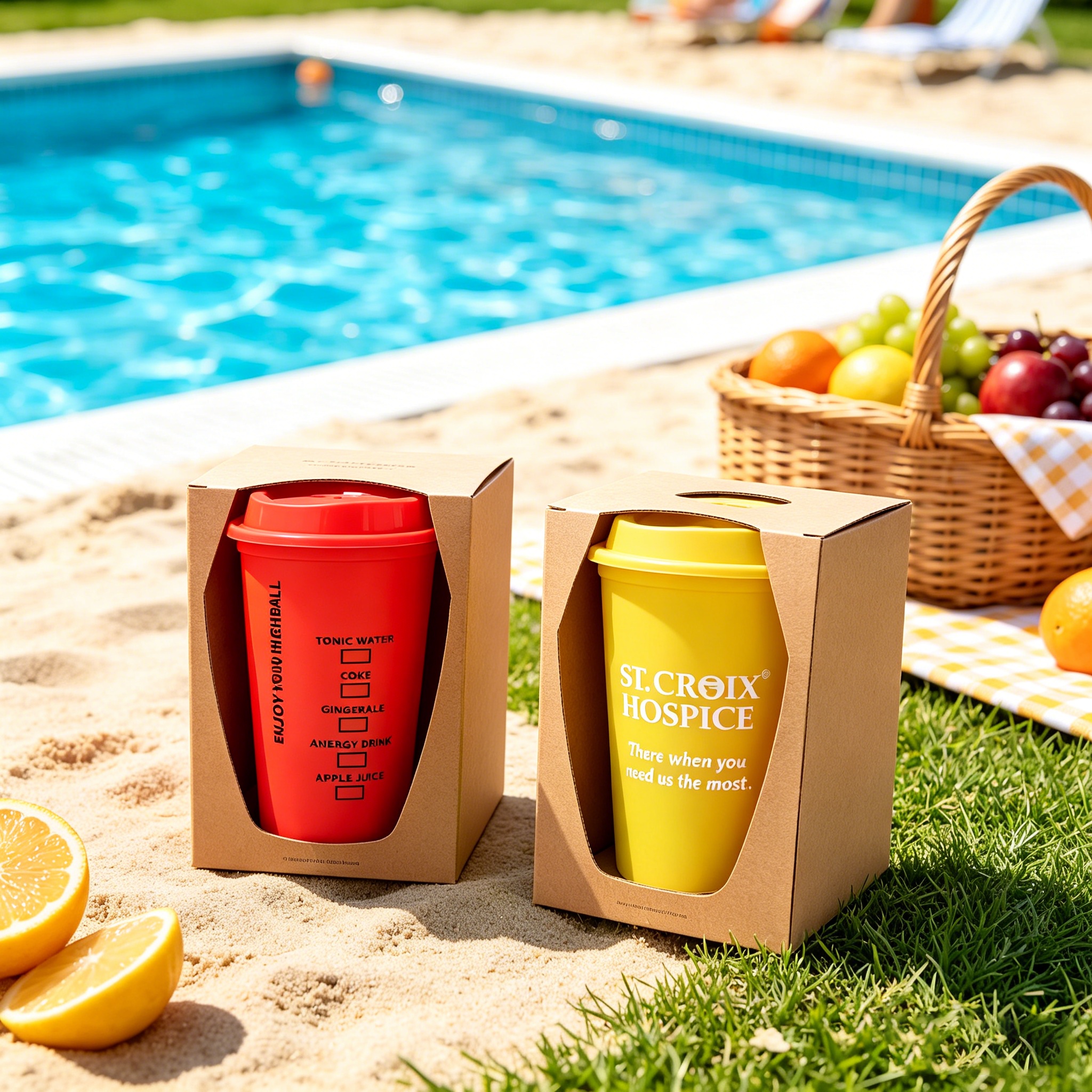 Custom 16oz Reusable Plastic Tumbler with Leakproof Lid & Straw