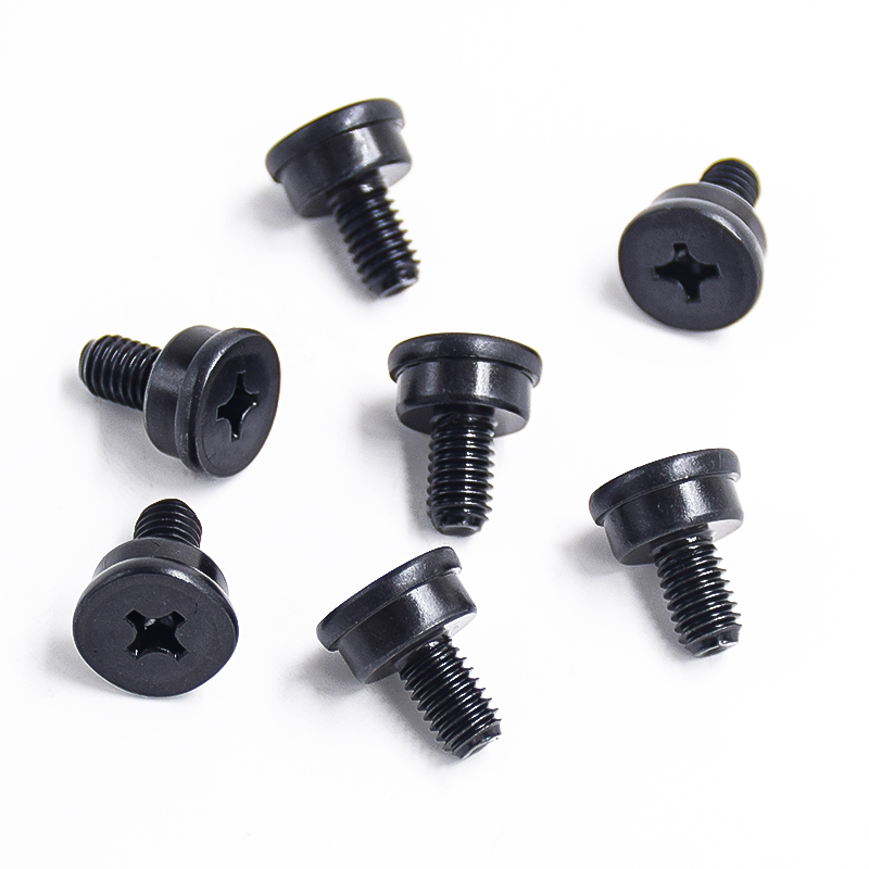 Non-Standard Blackened Cross-Step Screws
