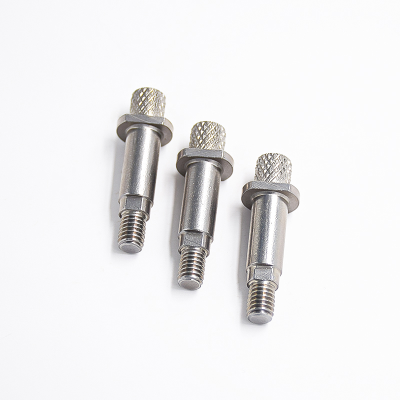 Stainless Steel Flat Head Threaded Screws With Knurled Texture