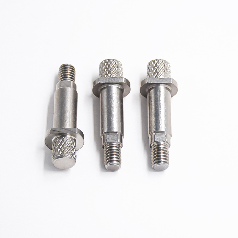 Stainless Steel Flat Head Threaded Screws With Knurled Texture