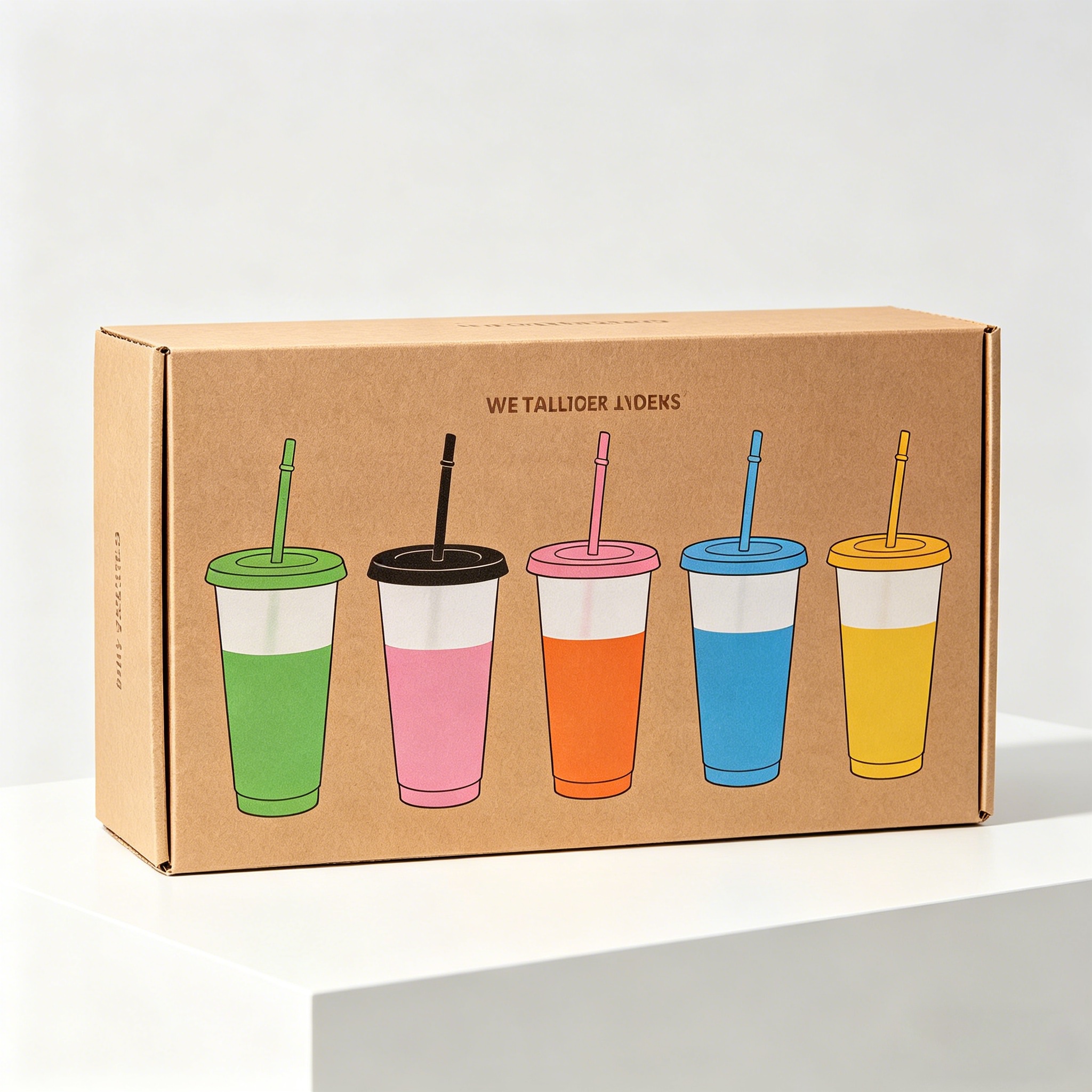 24oz Color Changing Cups with Lids & Straws &ndash; 12-Piece Set