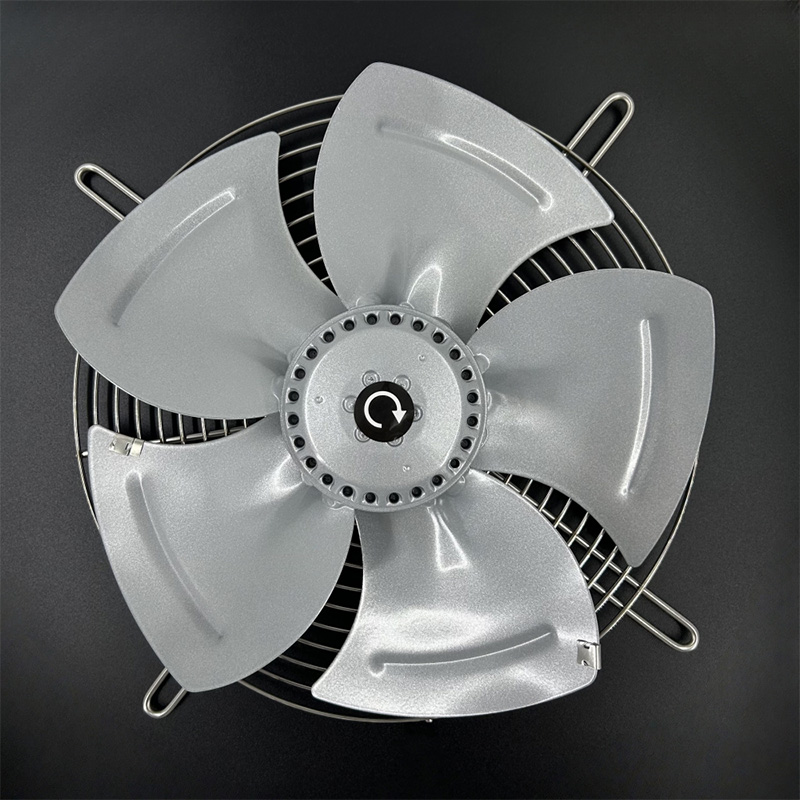 Stainless Steel Silver-colored Axial Fan