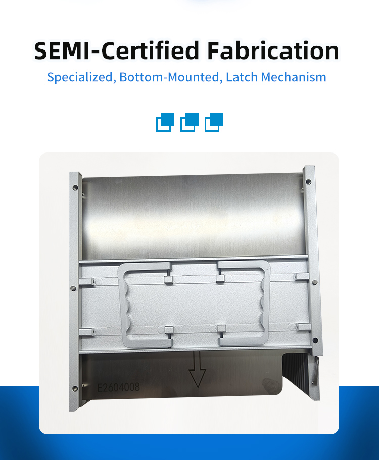 8-Inch 12-Slot B52-R0 Wafer Frame Cassette (12.68mm Slot Pitch)