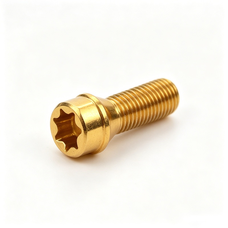 Non-Standard Titanium Alloy Wheel Hub Bolts With Flange Or Tapered Design