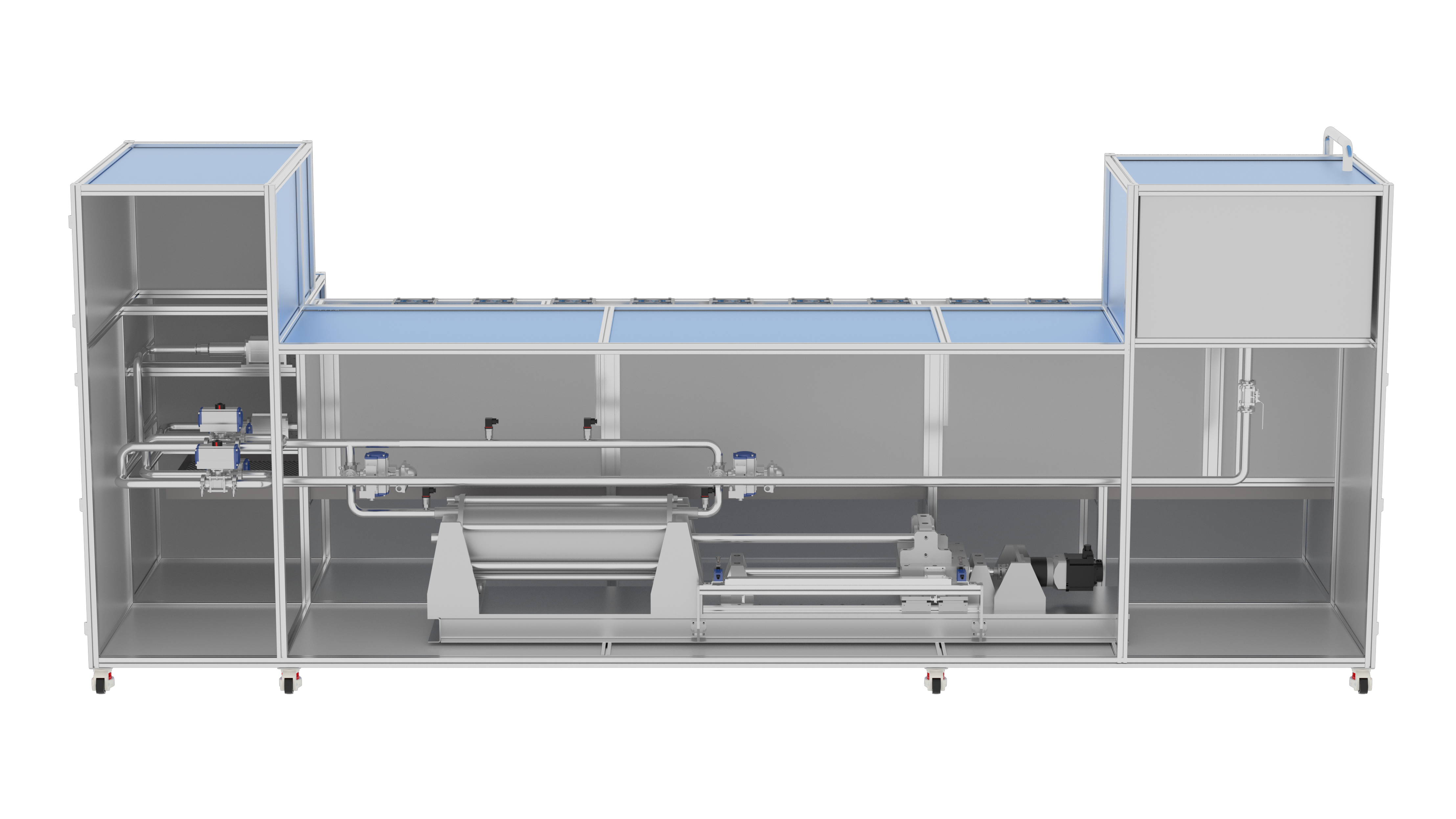 DN15-D25 Fully Automatic Double-Row Piston Type Water Meter Test Bench 