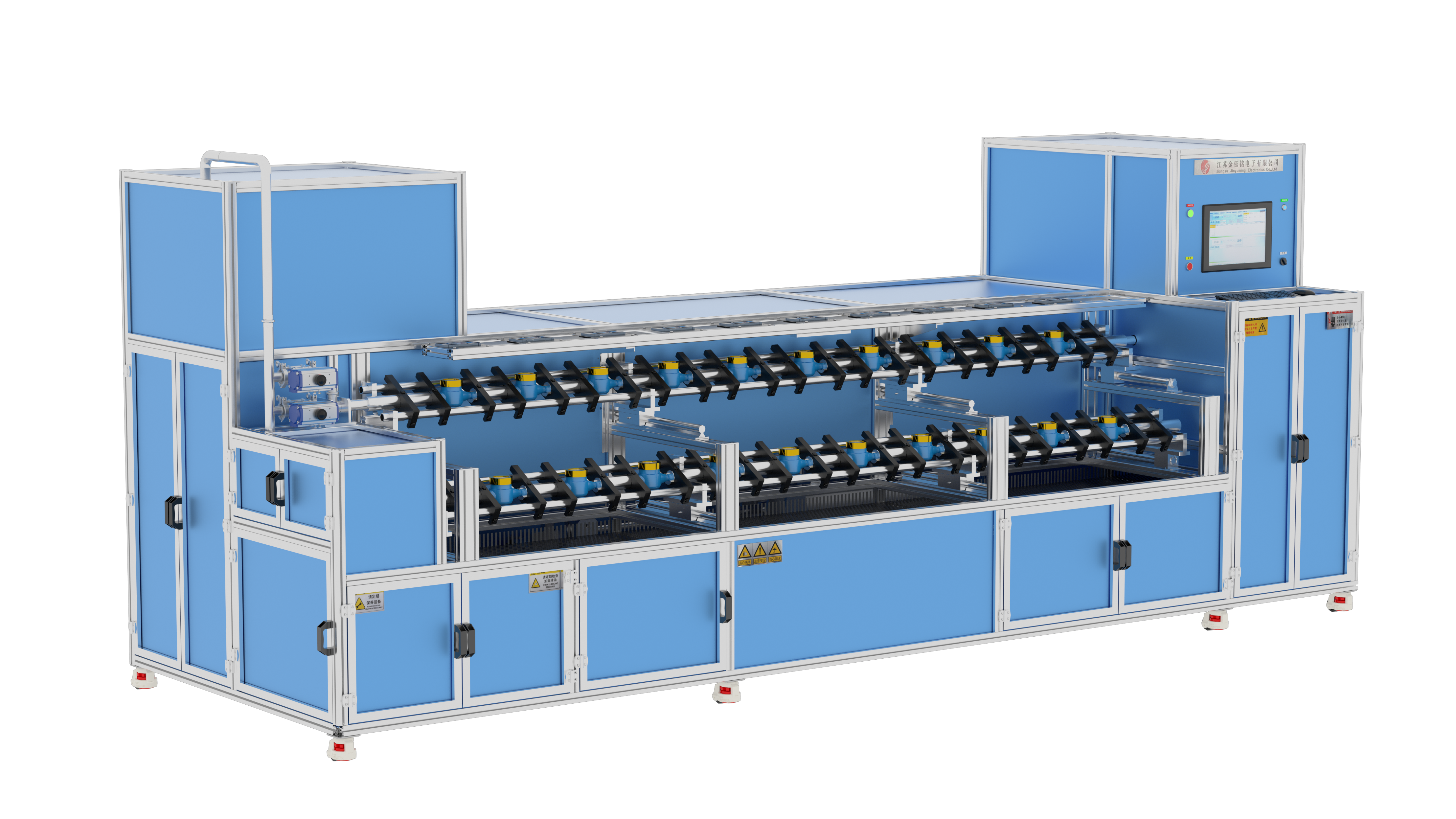 DN15-D25 Fully Automatic Double-Row Piston Type Water Meter Test Bench 