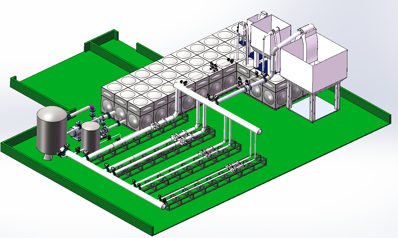 DN50-D200 Fully Automatic Water Flow Calibration Device (Flat Layout Type - Volumetric Method)