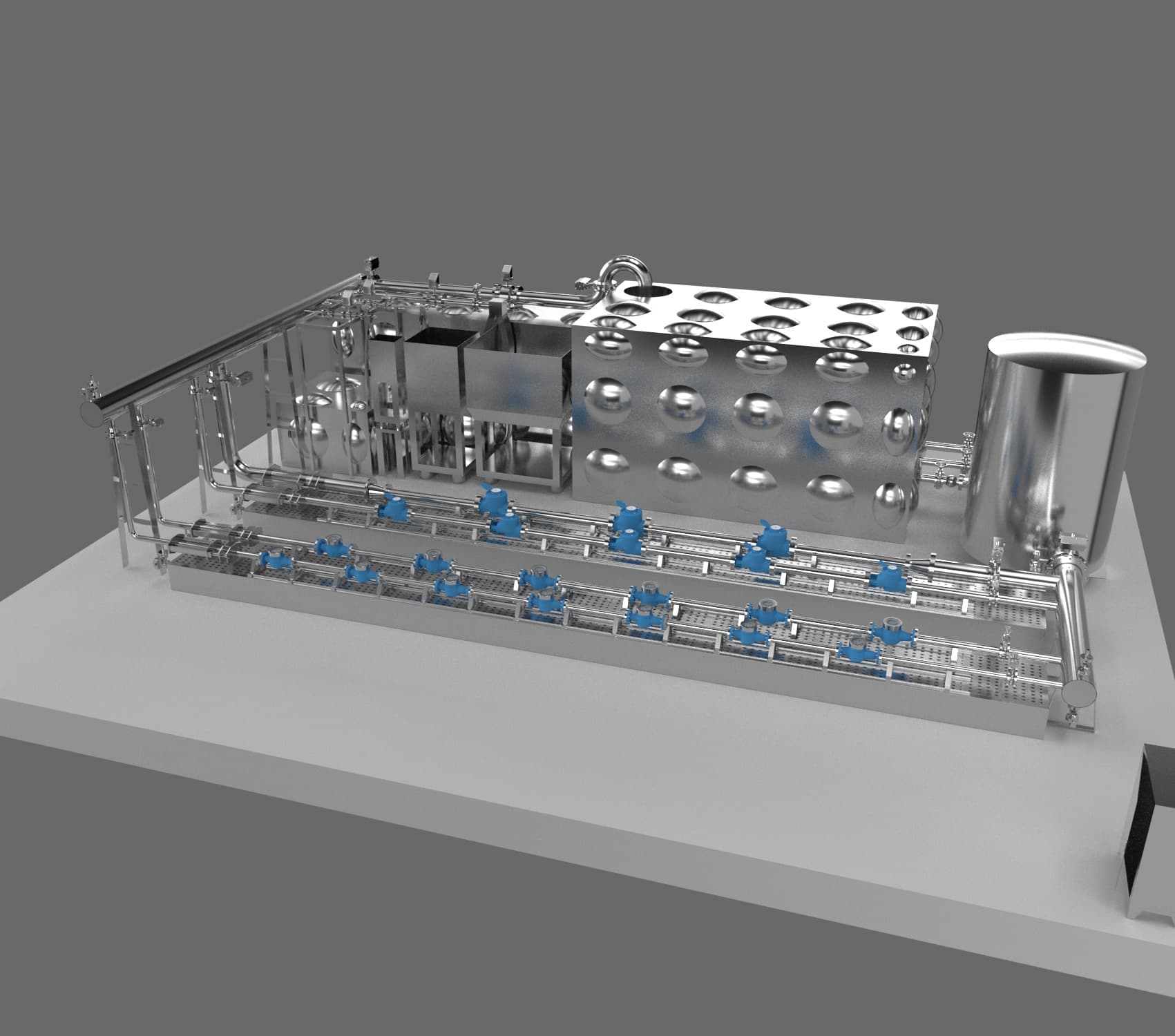 DN50-D300 Fully Automatic Water Flow Calibration Device (Flat Layout Type - Mass Method）