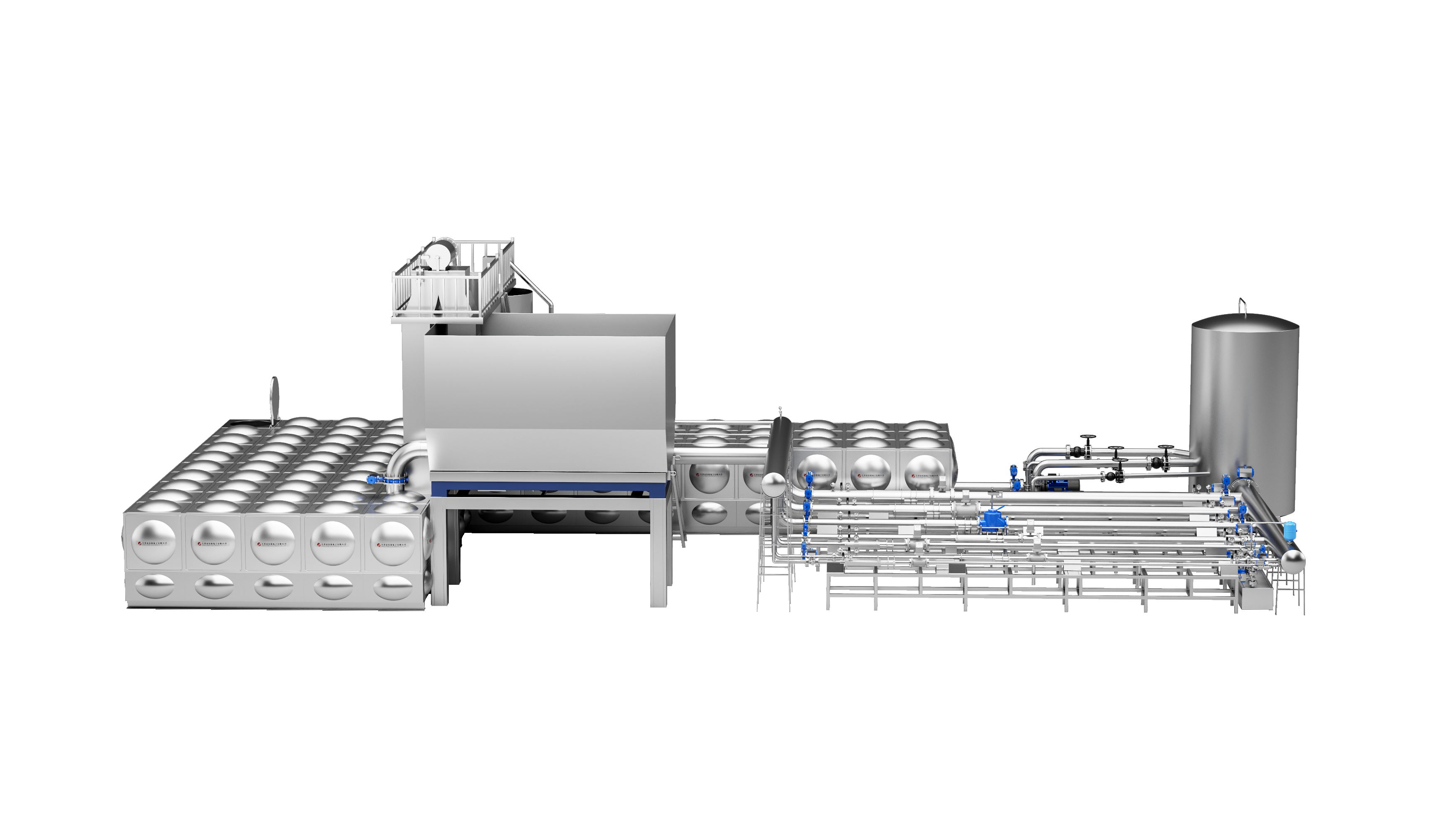 DN50-D300 Fully Automatic Water Flow Calibration Device (Flat Layout Type - Mass Method）