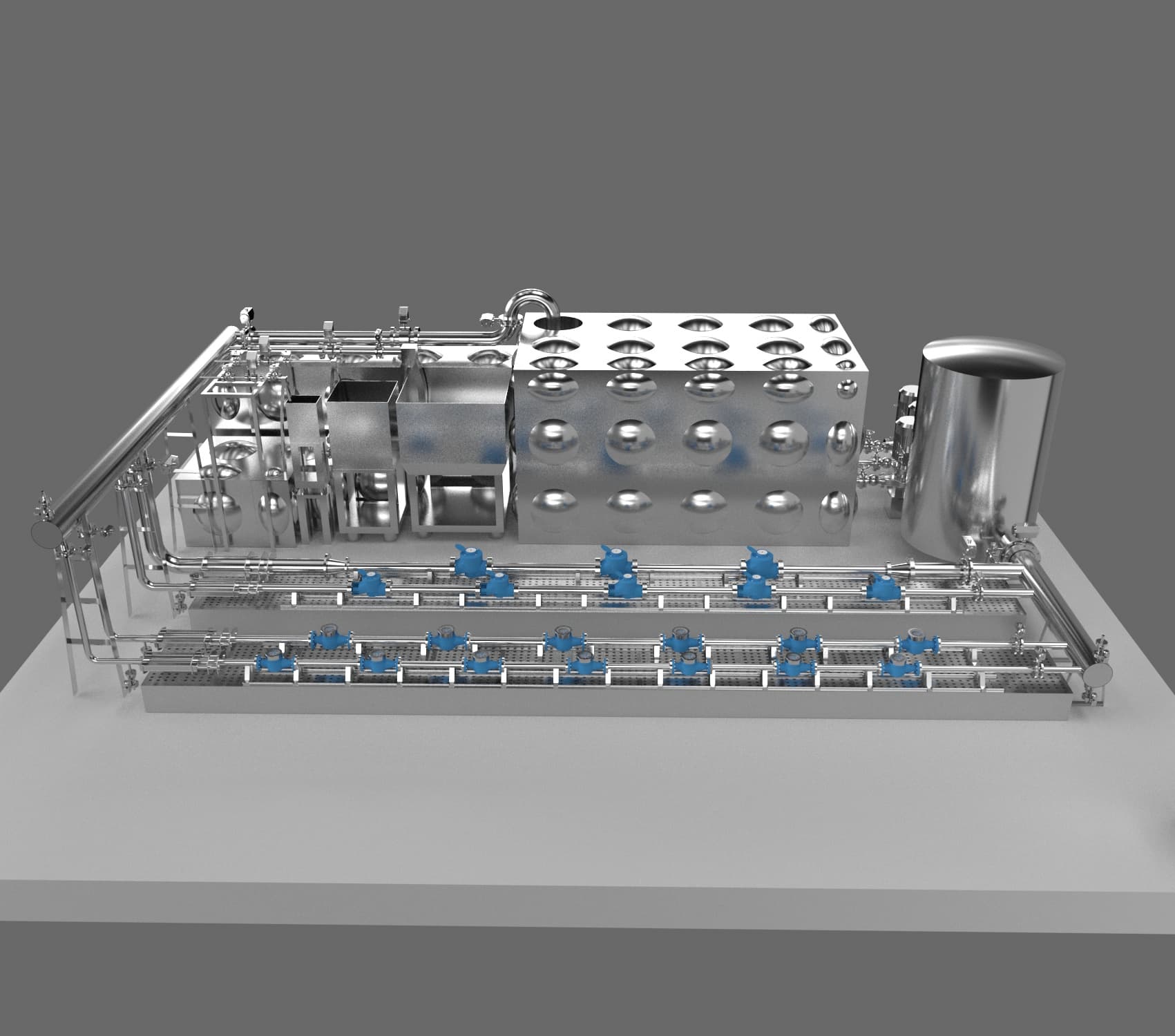 DN50-D300 Fully Automatic Water Flow Calibration Device (Flat Layout Type -Volumetric Method+Standard Meter Method）