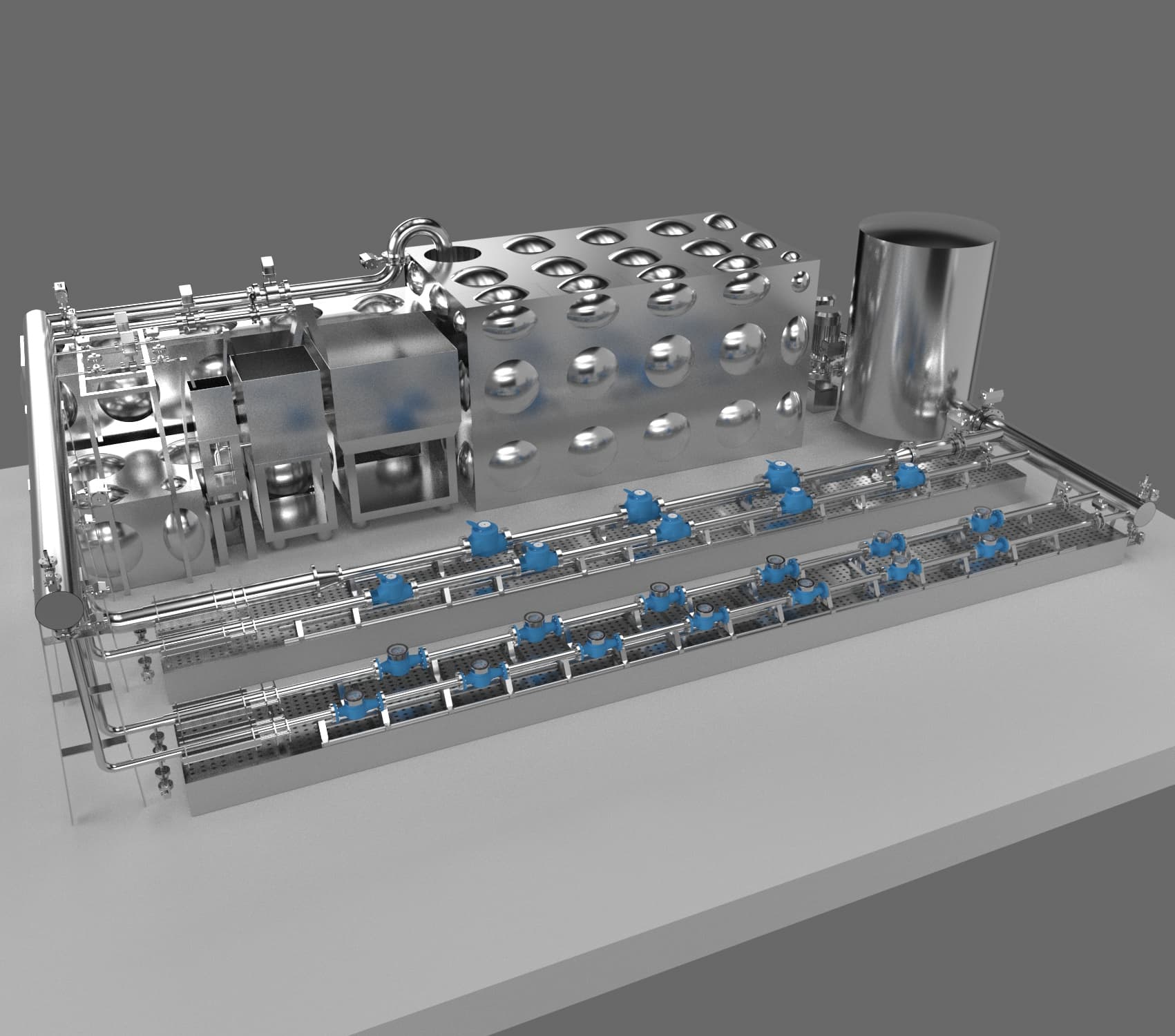 DN50-D300 Fully Automatic Water Flow Calibration Device (Flat Layout Type -Volumetric Method+Standard Meter Method）