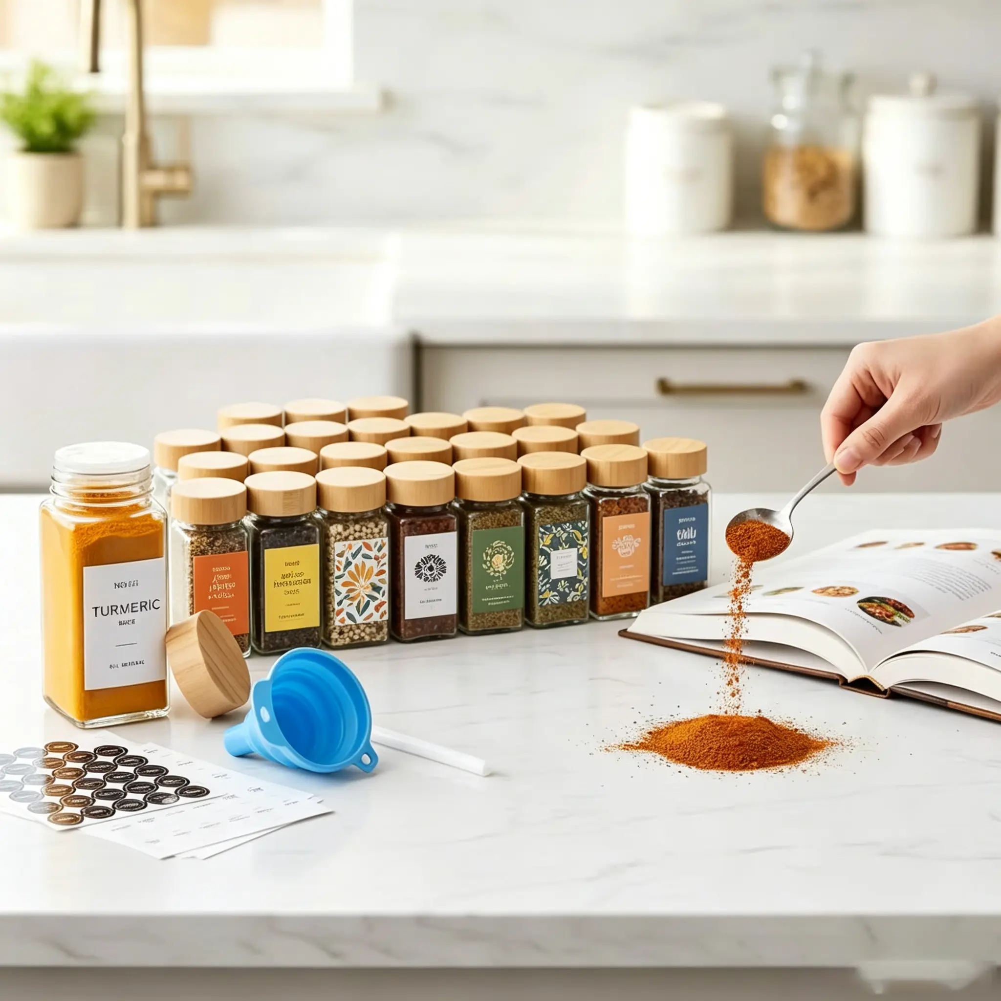 Wholesale Spice Jars With Bamboo Lids