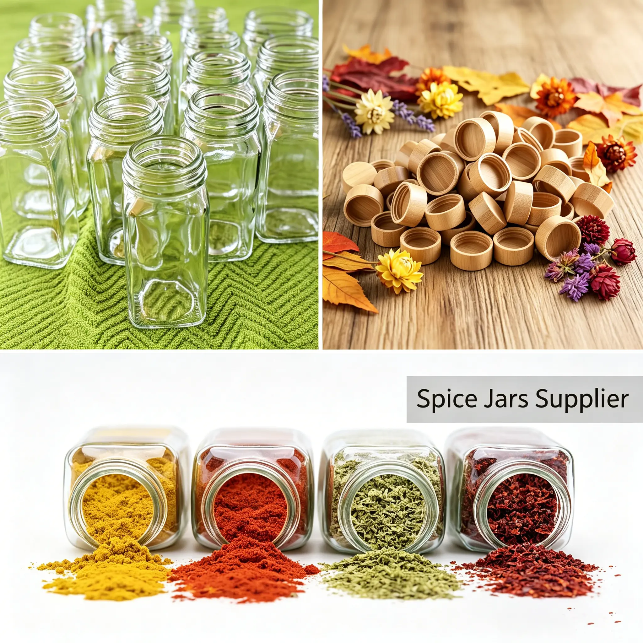 Wholesale Spice Jars With Bamboo Lids