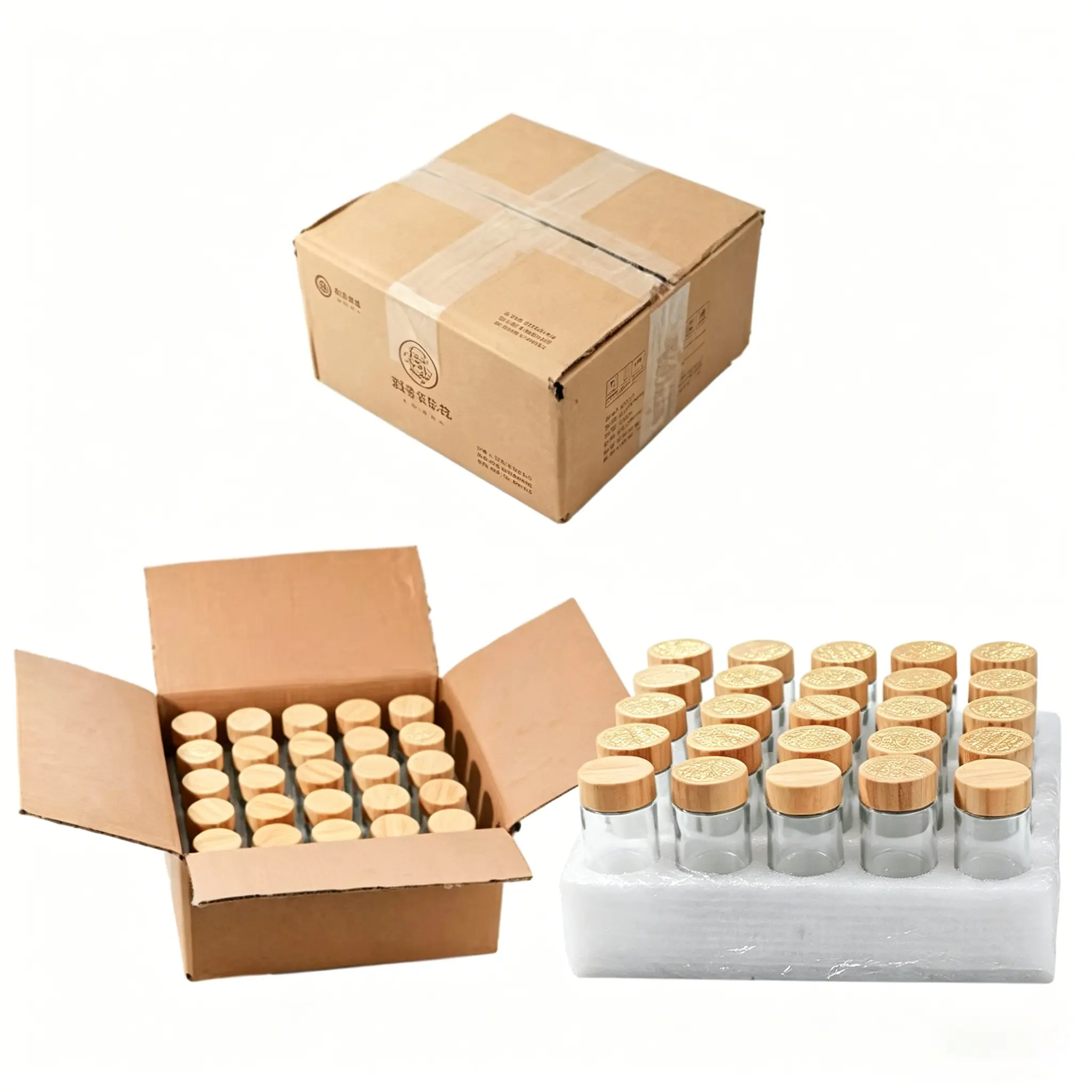 Wholesale Spice Jars With Bamboo Lids