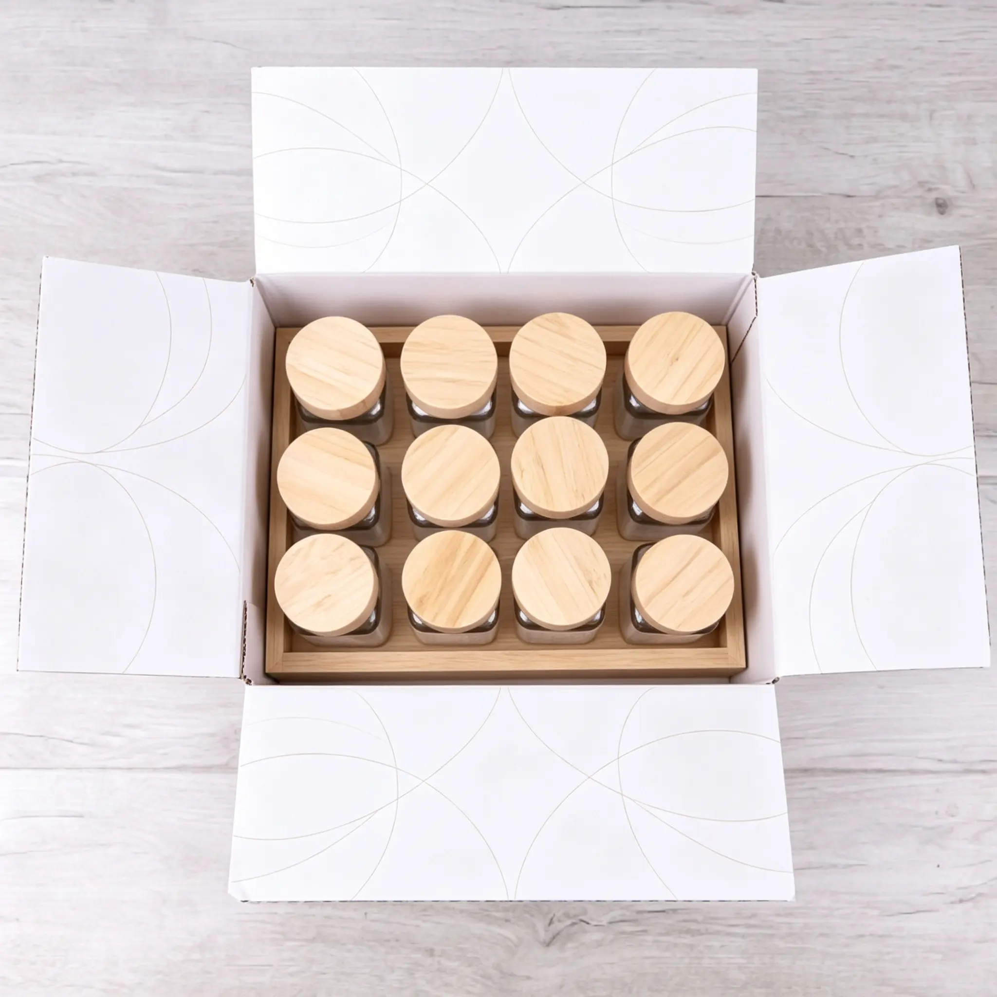 Wholesale Spice Jars With Bamboo Lids