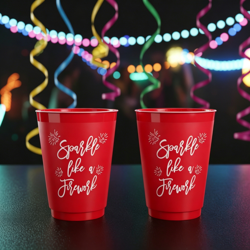 16oz Frosted Plastic Party & Outdoor Cups