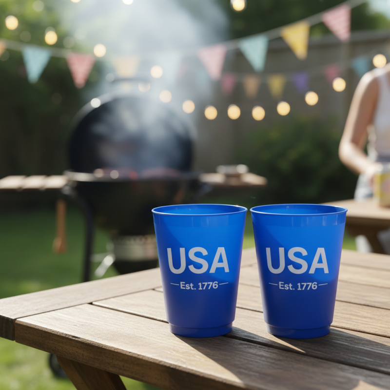 16oz Frosted Plastic Party & Outdoor Cups