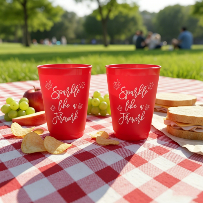 16oz Frosted Plastic Party & Outdoor Cups