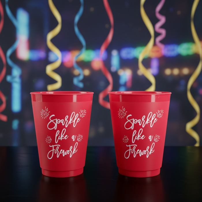 16oz Frosted Plastic Party & Outdoor Cups