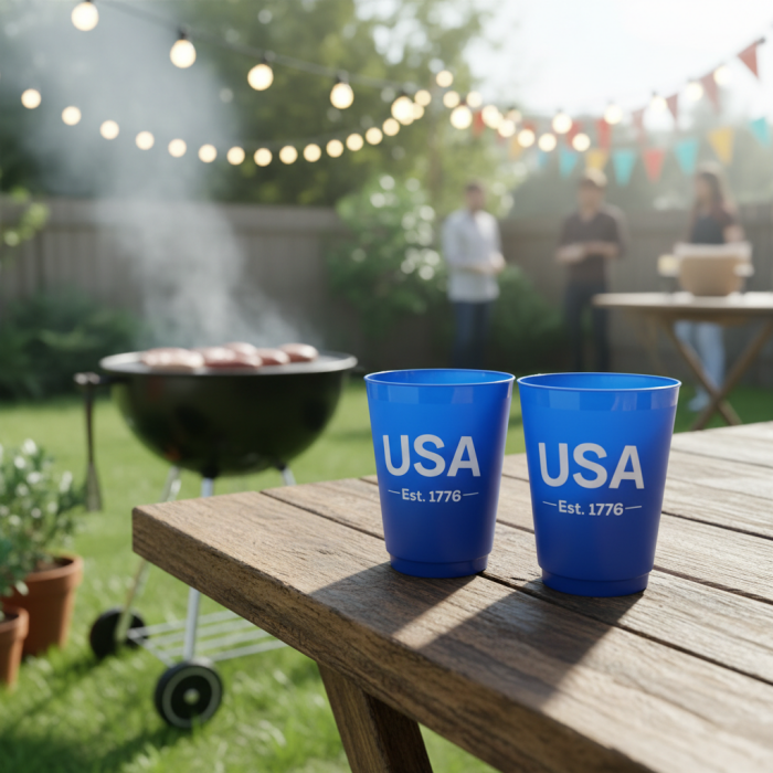 16oz Frosted Plastic Party & Outdoor Cups