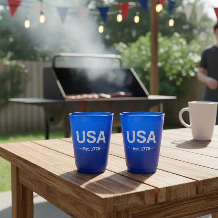 16oz Frosted Plastic Party & Outdoor Cups