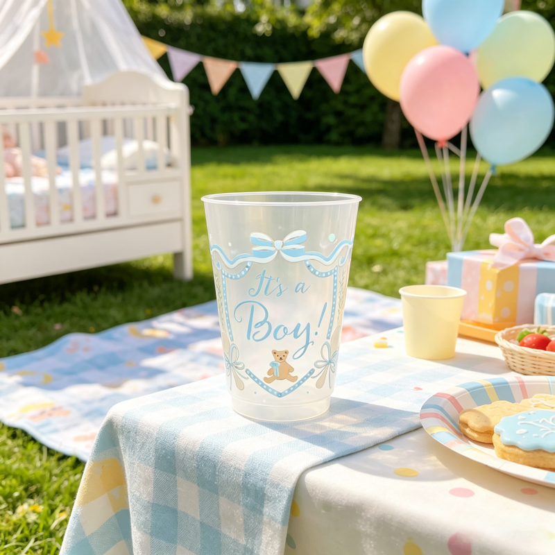 Custom 16oz Frosted Plastic Cup
