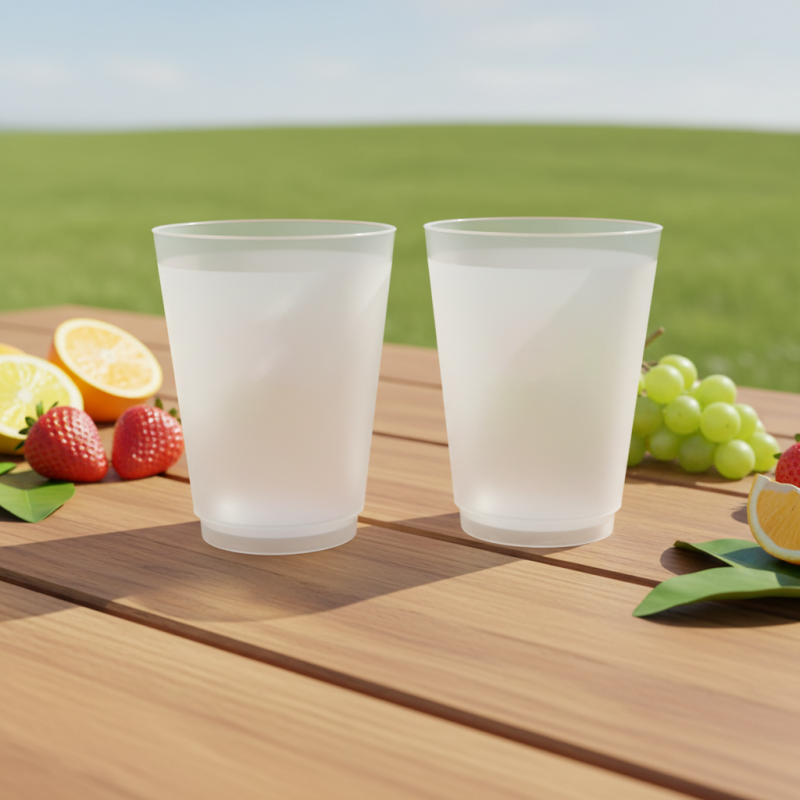 Custom 16oz Frosted Plastic Cup