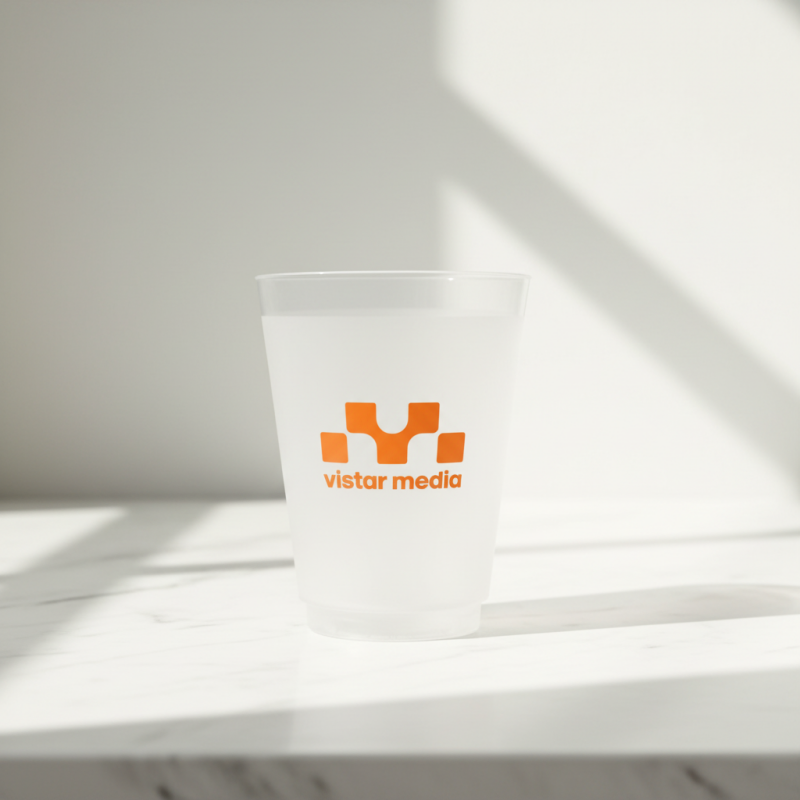 Custom 16oz Frosted Plastic Cup