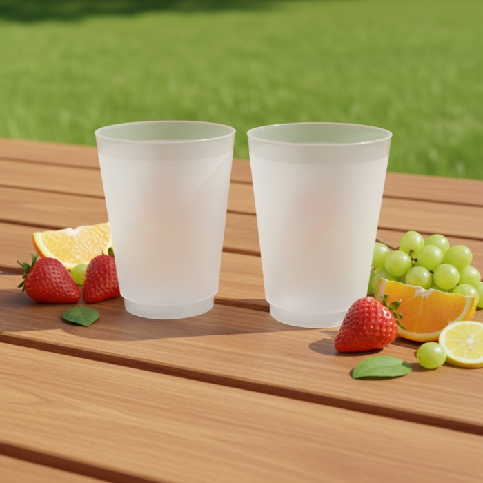 Custom 16oz Frosted Plastic Cup
