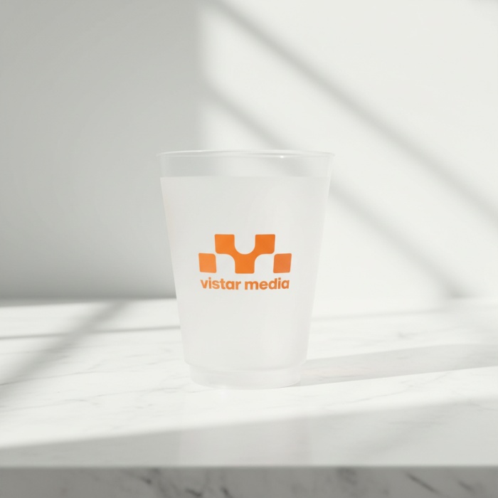 Custom 16oz Frosted Plastic Cup