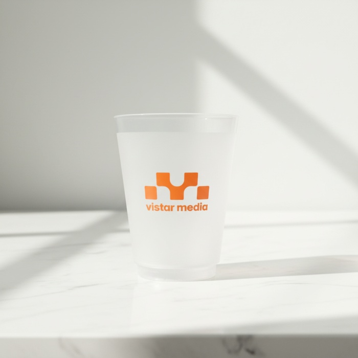 Custom 16oz Frosted Plastic Cup