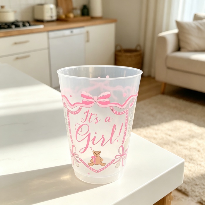 Custom 16oz Frosted Plastic Cup