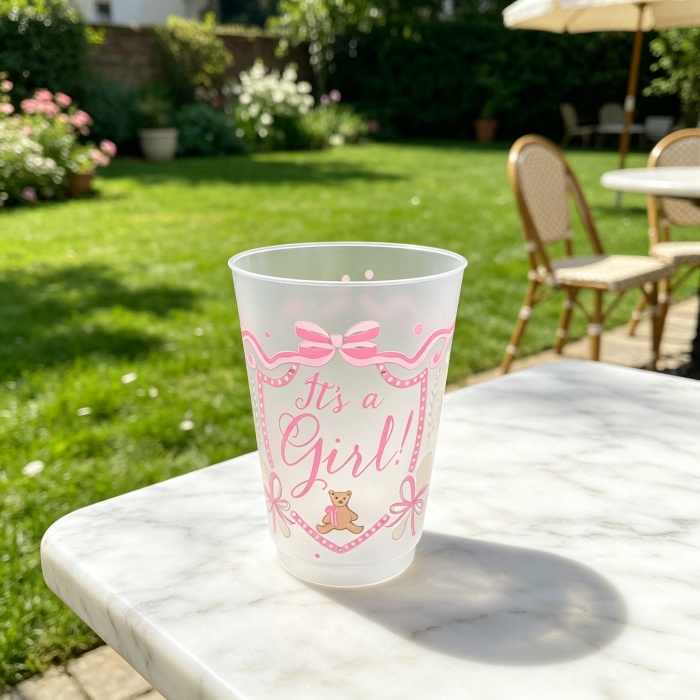 Custom 16oz Frosted Plastic Cup