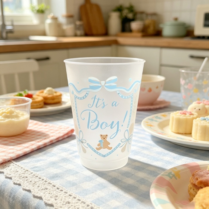 Custom 16oz Frosted Plastic Cup