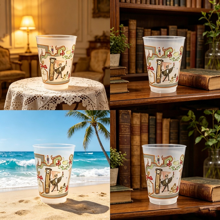 Custom 16oz Frosted Plastic Cup