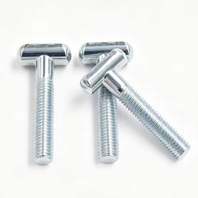 Externally Threaded Fastener With T-Shaped Head Design