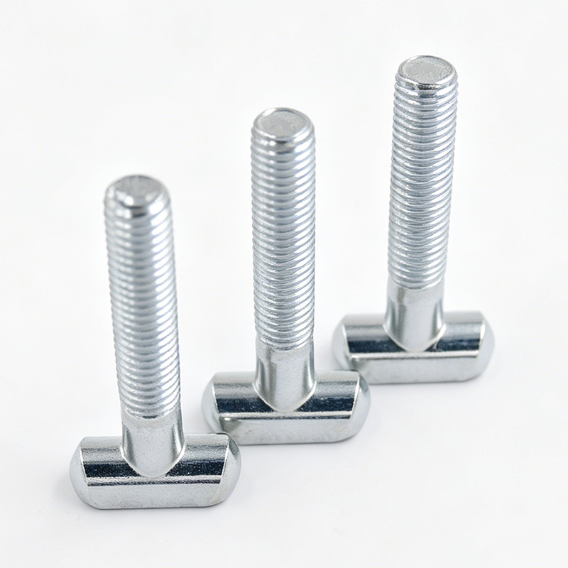 Externally Threaded Fastener With T-Shaped Head Design