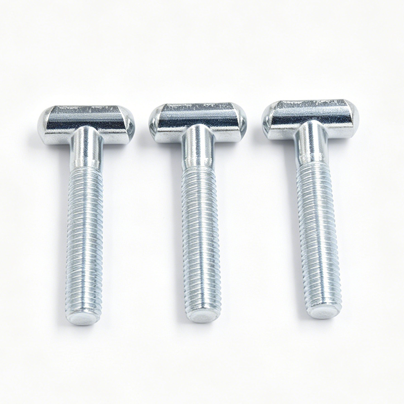 Externally Threaded Fastener With T-Shaped Head Design