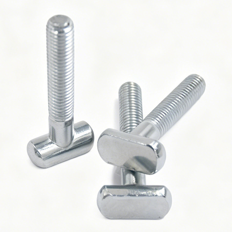 Externally Threaded Fastener With T-Shaped Head Design
