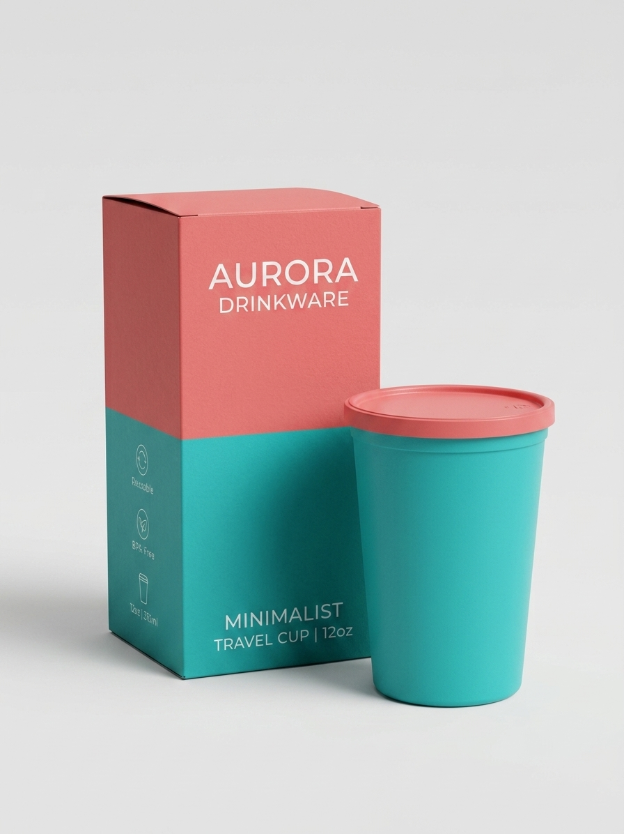12oz Custom Plastic Cup with Lid