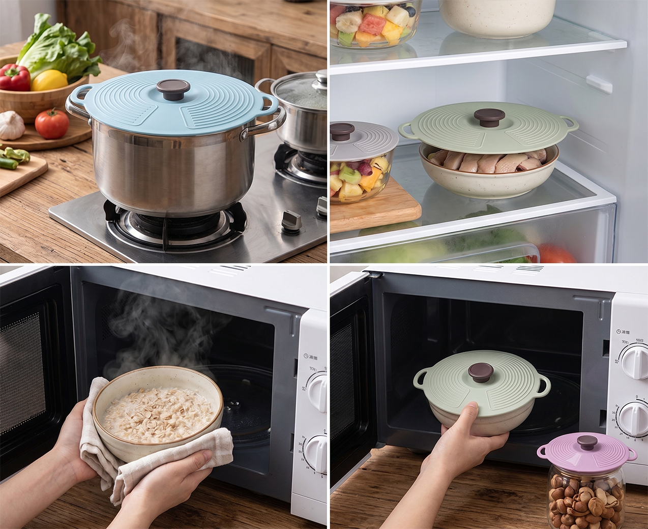 Platinum Liquid Silicone Pot Lids &ndash; Reusable, Airtight & Food-Grade