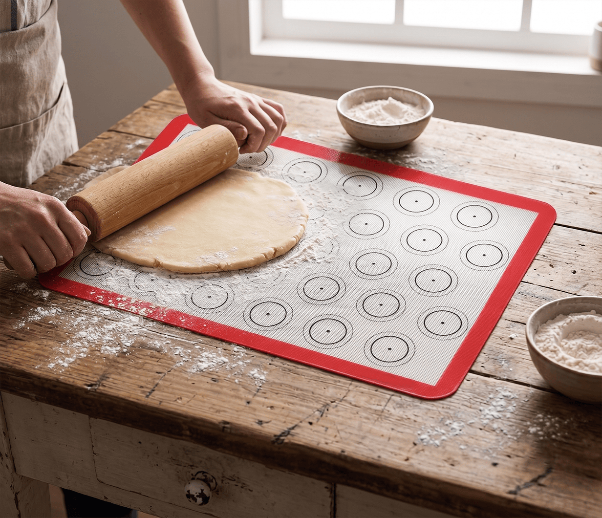 Multi-Color Precision Guide Silicone Baking Mats