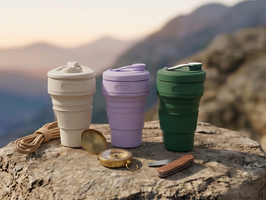  Silicone Collapsible Cups 